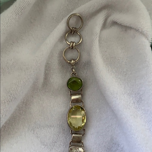 Sterling silver, citrine, peridot, and quartz - Picture 3 of 5